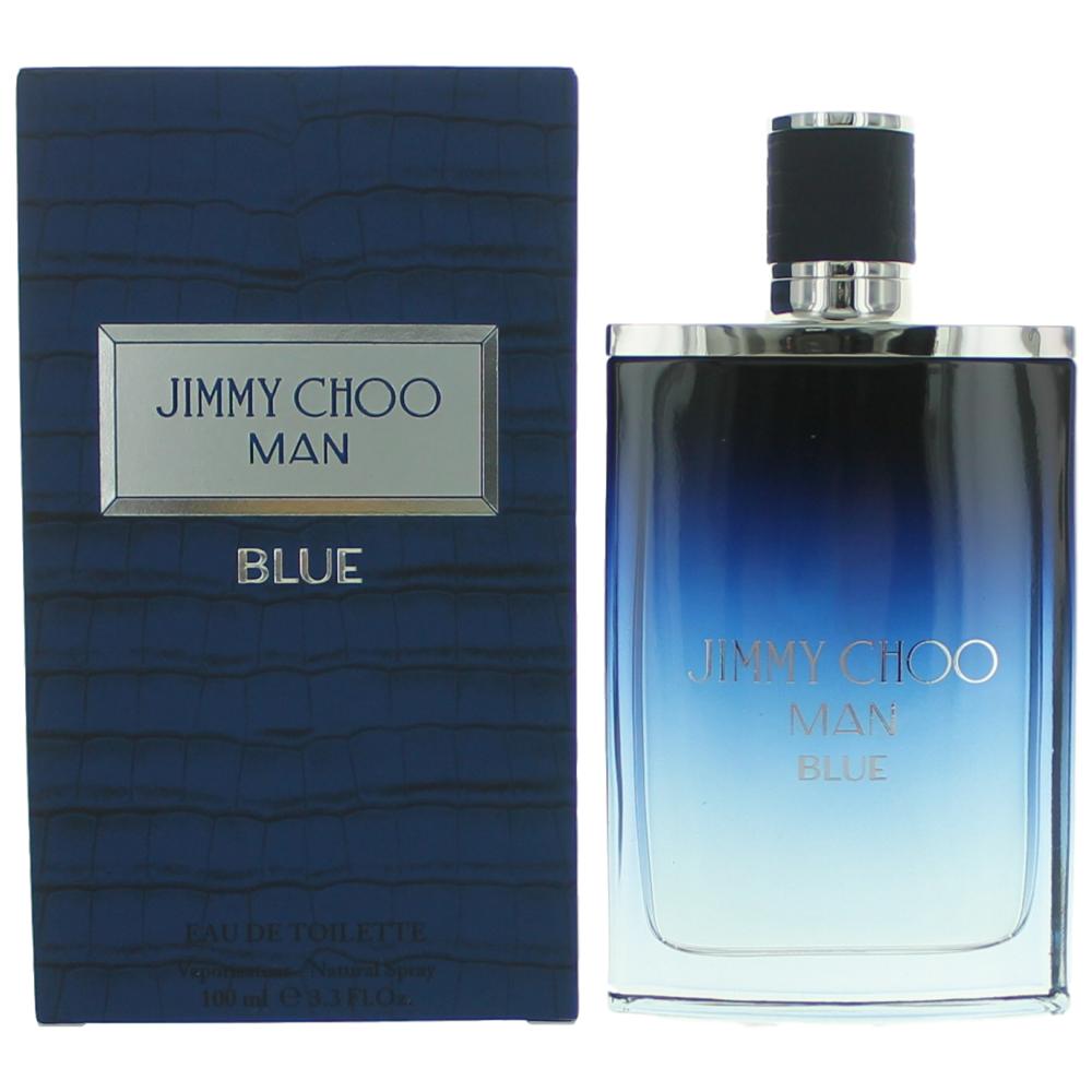 Bottle of Jimmy Choo Man Blue by Jimmy Choo, 3.3 oz Eau De Toilette Spray for Men